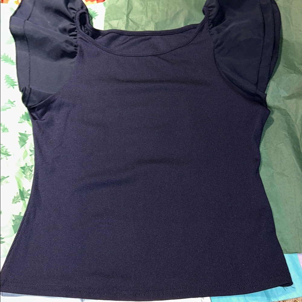 Elegant Navy Women's Blouse